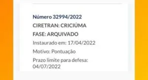 Decisão de cancelamento de suspensão da CNH
